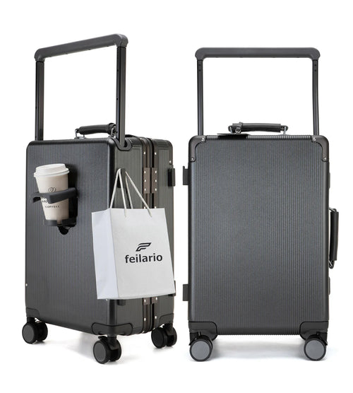 Aluminum Frame Wide Handle Spinner Luggage