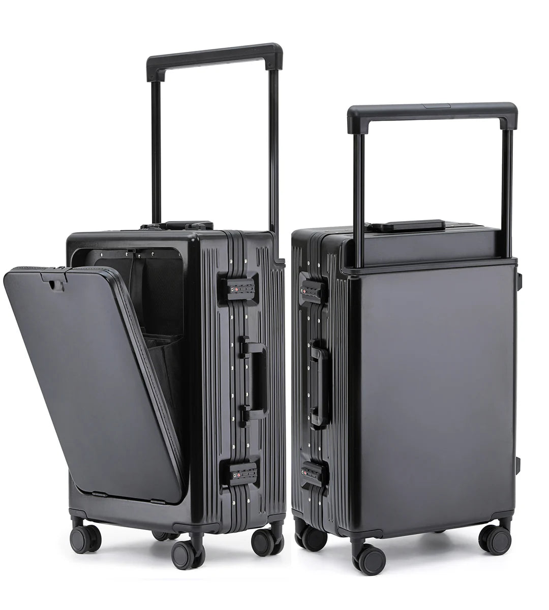Wide Handle Aluminum Frame Carry-On Luggage